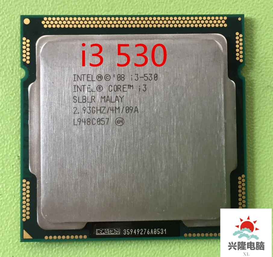 Для процессора Intel Core i3 530(2,93 ГГц/4 Мб кэш/LGA1156) для настольных ПК I3-530 cpu Рабочая