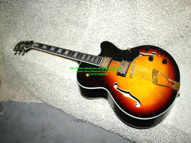 Best price at $302 Cheap Wholesale Newest Honey Burst L-5 Jazz Guitar High Quality guitars China Guitar Factory OEM Musical instruments