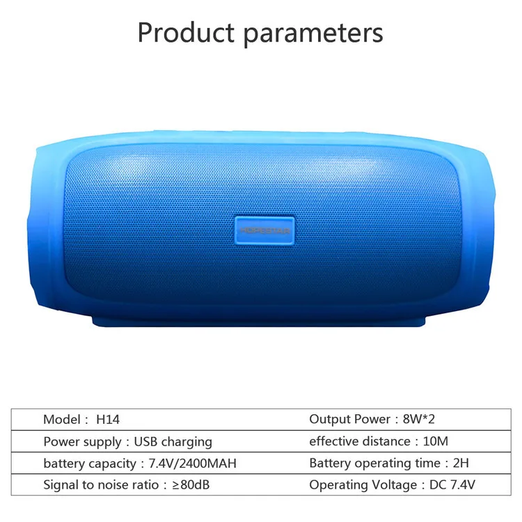 HOPESTAR H14 открытый беспроводной BT динамик супер бас Саундбар Mp3 плеер Поддержка