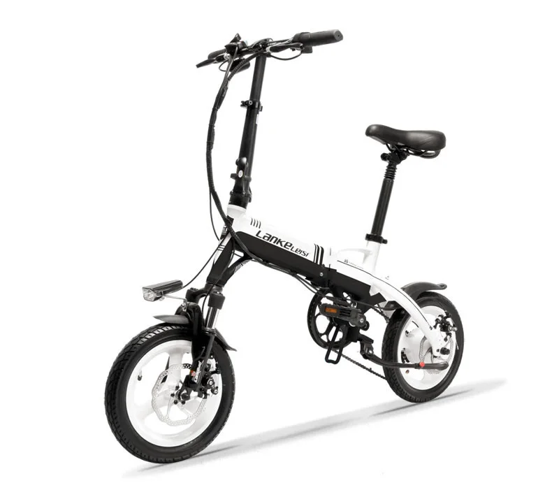 Flash Deal A6 Hidden Battery Mini Portable Folding E Bike, 14 Inches Electric Bicycle, Disc Brake, Magnesium Alloy Rim, High Quality 20