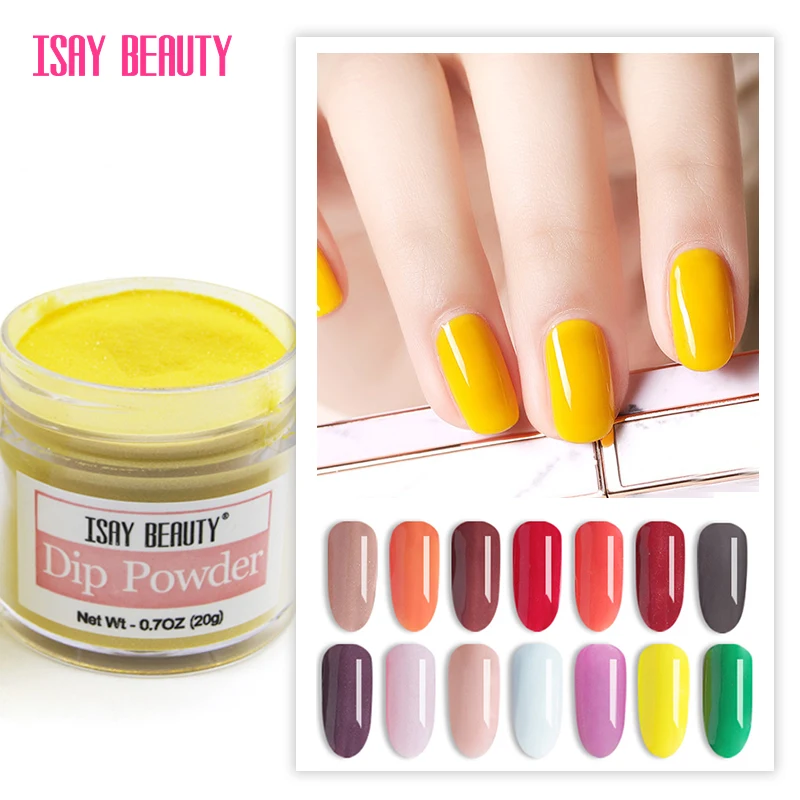 ISAYBEAUTY 20gram Dip Powder Nails Dipping Nails Stronger Natural dip nail systems (S001 S020