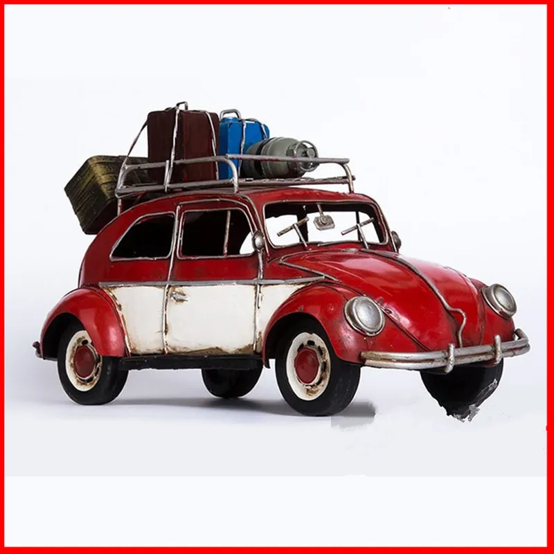 

32CM Travel Ver Archaize Automobile Retro Handwork Ironhide Motorcycle Tin models PVC Action Figure Model Toy G555