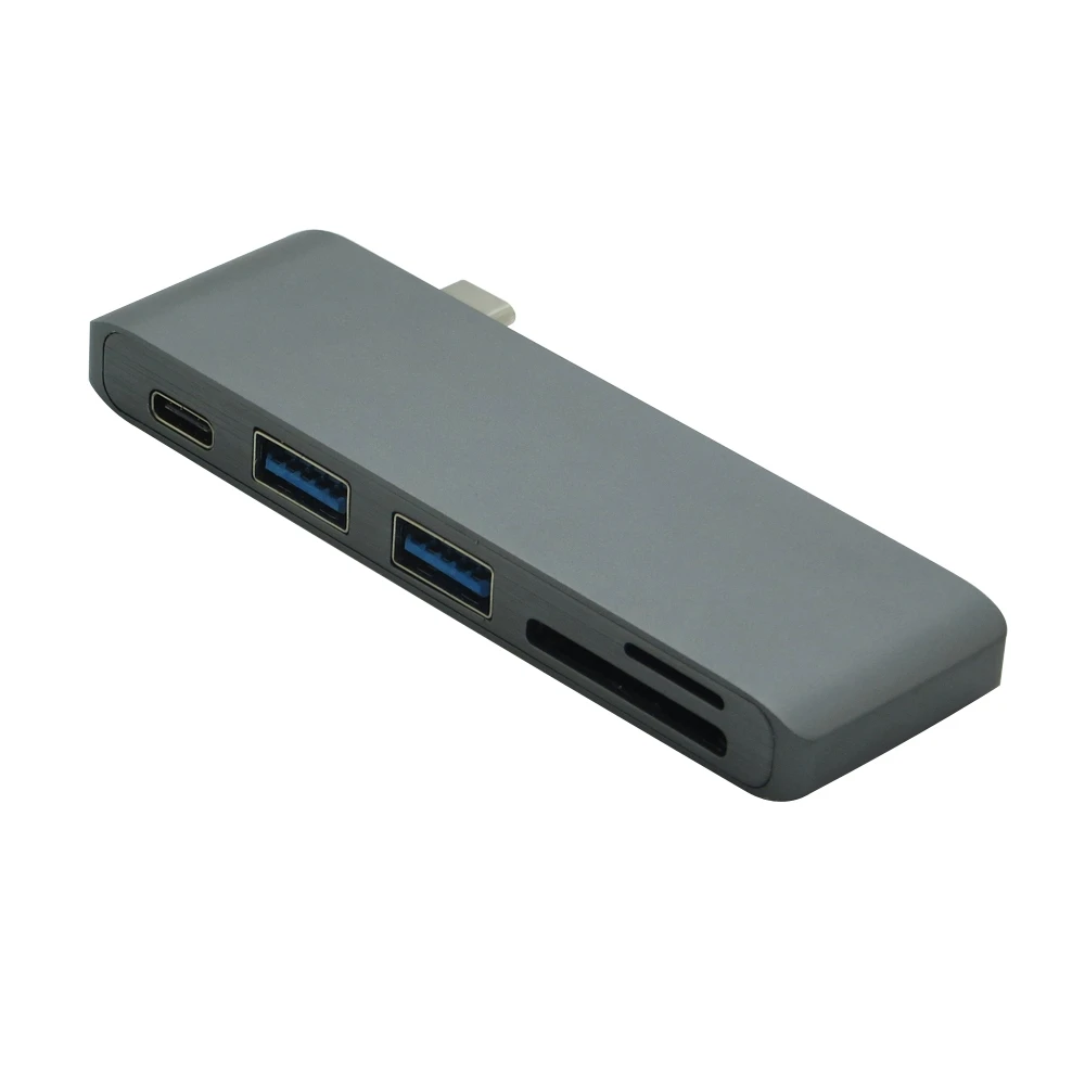 USB C 허브 유형 C 개/몫 USB 3.0 허브 Macbook 12 인치 13 인치 카드 리더 어댑터 충전 포트 USB 3.0