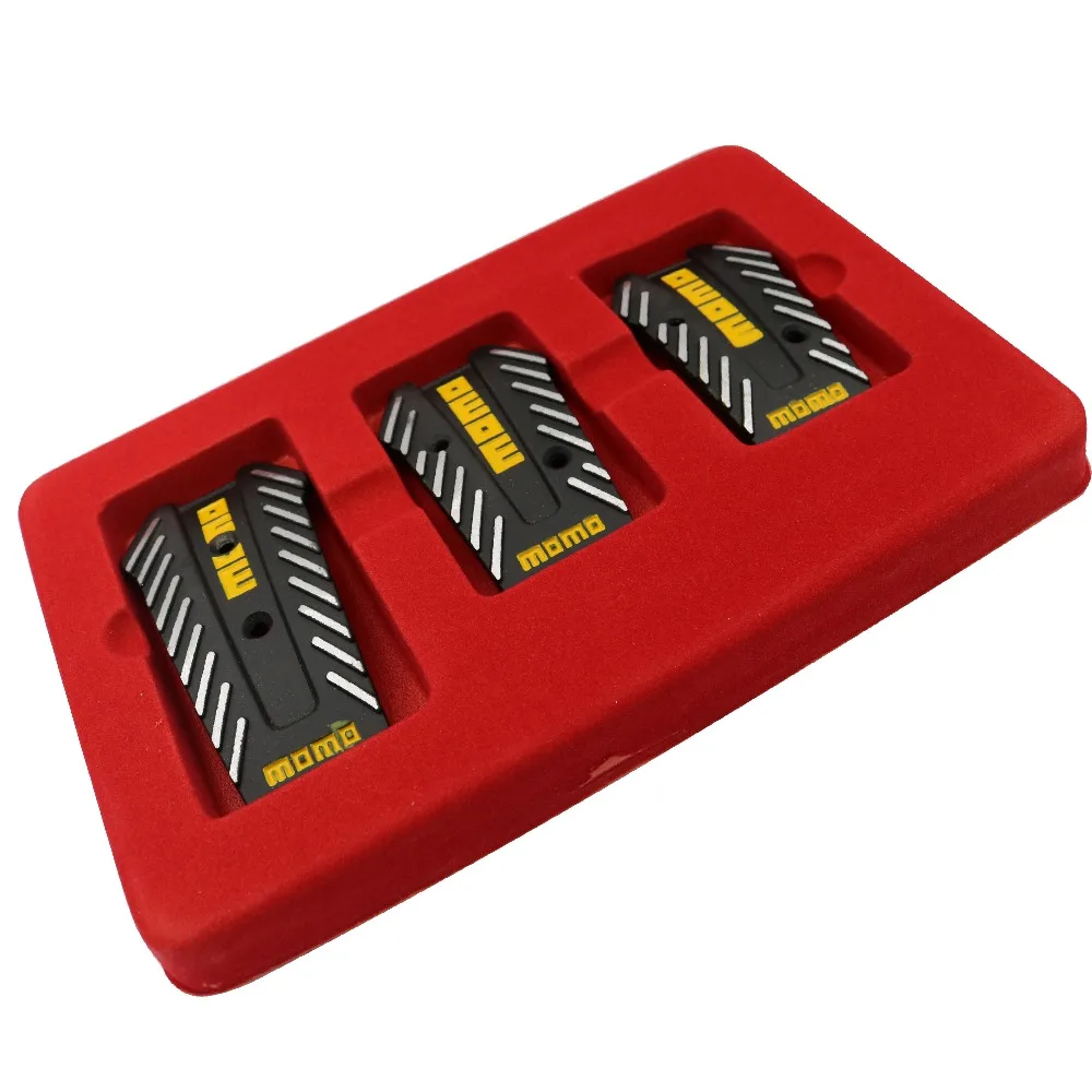 

YSY Car Styling MOMO Racing Pedals Universal Manual Accelerator Pedals Brake Pedal Clutch Pedals