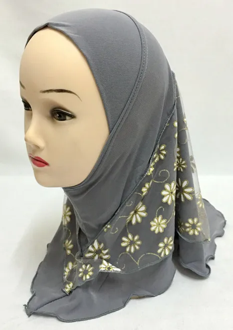Новое поступление 15 цветов мусульманские девушки головные уборы труба шарф шапка под хиджаб исламские Свадебные шапочки под хиджаб Турецкая Мода - Цвет: Gray