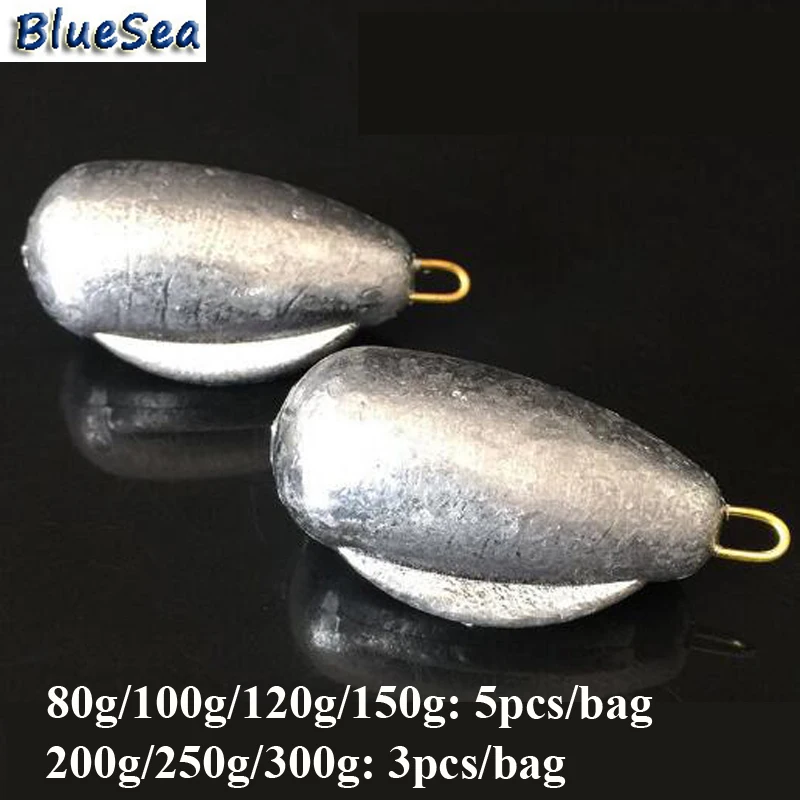 

BlueSea Heavy Weight Fishing Sinkers Wing Plane Big Fishing Weights Fishing Lead Sinkers With Copper Ring