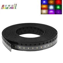 1000 шт Многоцветный 0402 SMD светодиод SMT красный желтый синий зеленый белый оранжевый фиолетовый розовый теплый белый прозрачный супер яркий светодиодный свет