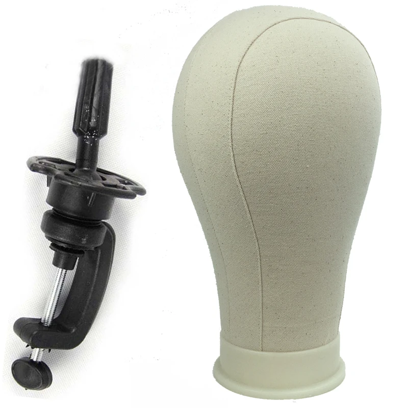 22-poly-head-canvas-block-head-hair-extension-weft-wig-display-style-styling-mannequin-manikin-head-poly-dryer-tool-free-clamp