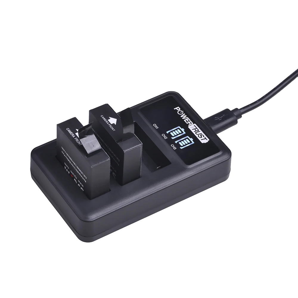 Оригинальный аккумулятор SJCAM SJ6 LEGEND 3X 3 8 В 1000 мАч светодиодный usb зарядное