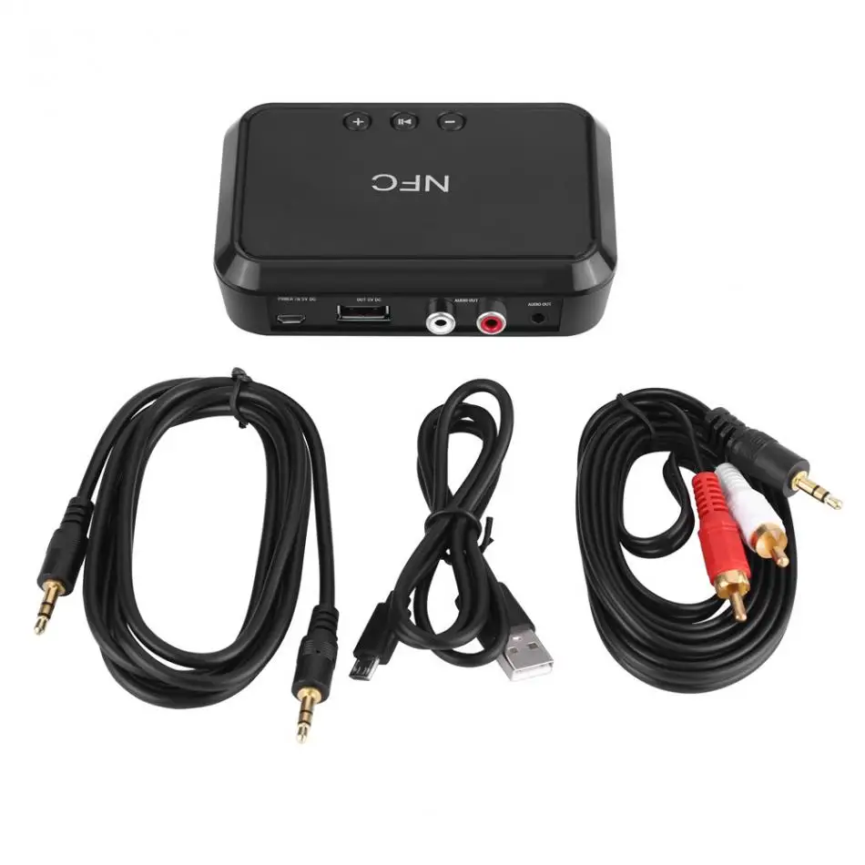

VBESTLIFE NFC Desktop Bluetooth Wireless Stereo RCA Audio Music Receiver Adapter with 5V USB Receivers Adapters 2018