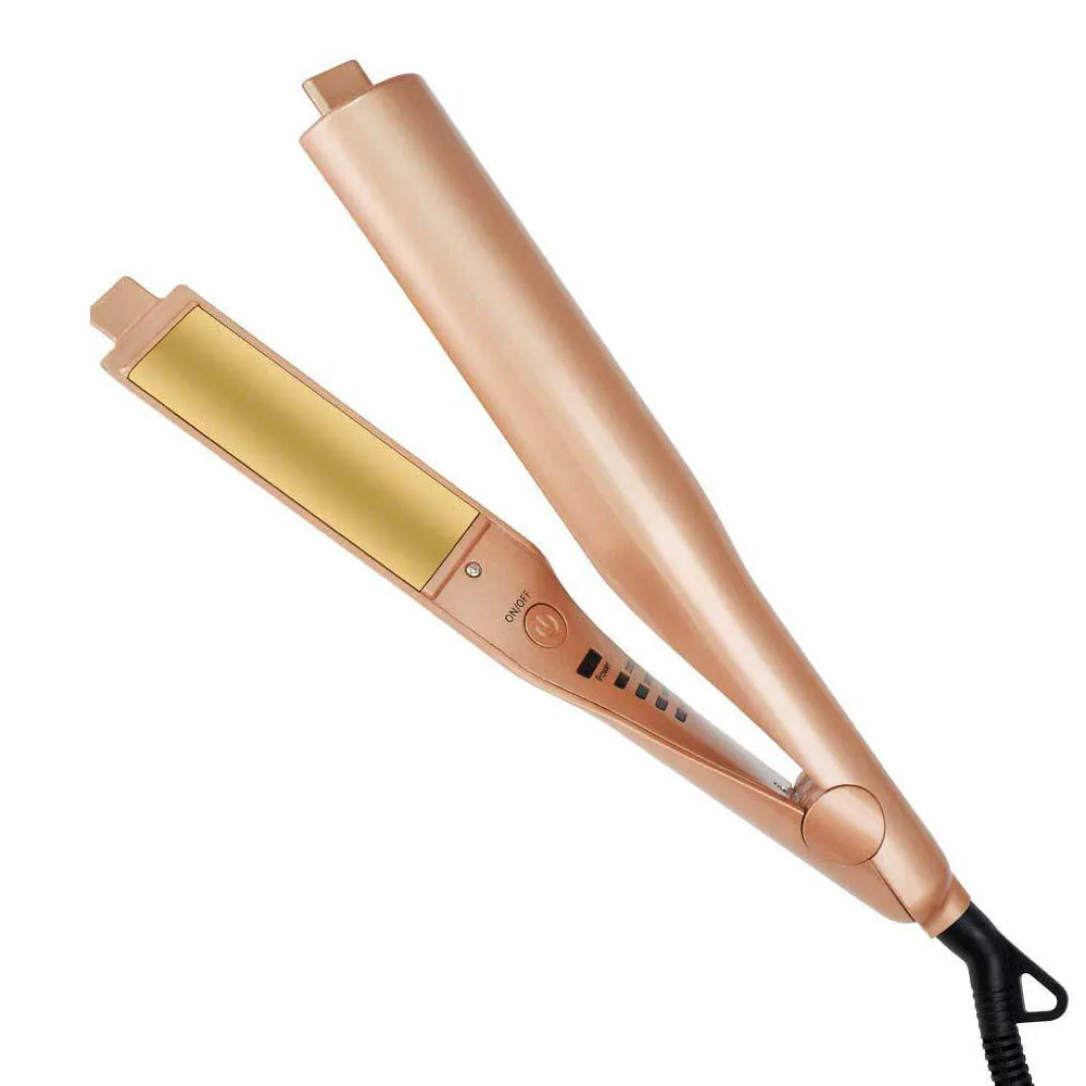 

110-240V Electric Professional 2 in 1 Twist Ceramic Hair Curler Straight Hair Curling Wet & Dry Flat Iron Fashion Hair Styler