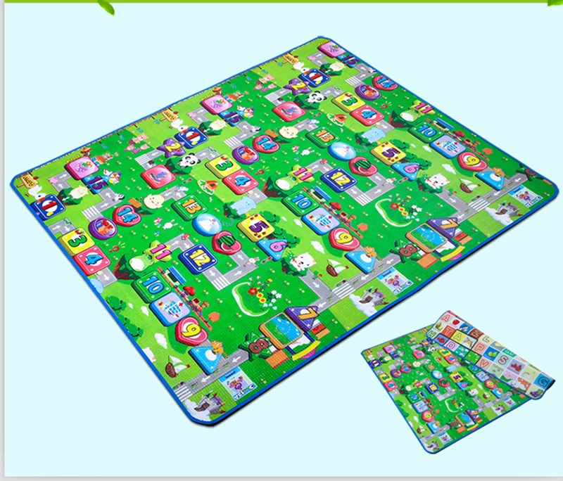 Baby Play Mat 200x180x2cm Developing Mat for Children Tapete Infantil Waterproof Two Sides Soft Children Foam Puzzle Carpet  (12)