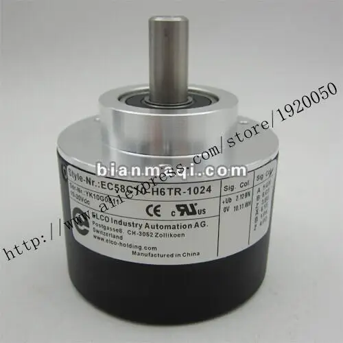 

Shelf EC58C10-H6TR-1024 Elco ELCO rotary optical encoder pulses 1024