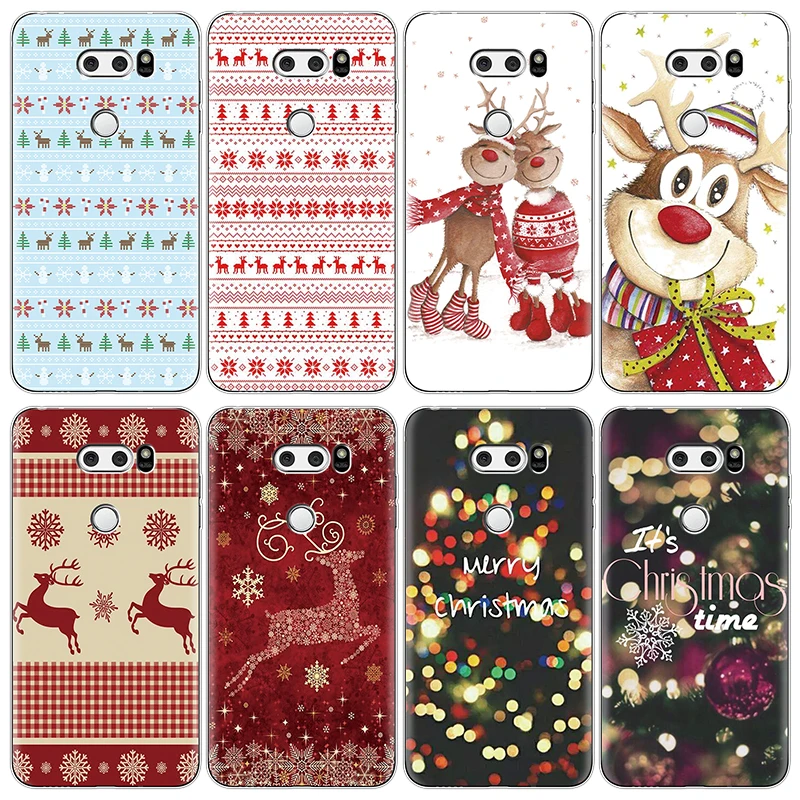 

Christmas Cartoon Case For LG V20 V30 G6 G5 G8 ThinQ Q7 Q6 K4 K8 K11 K10 2017 2018 Nexus 5X Silicone Case For LG X Power 2 Coque