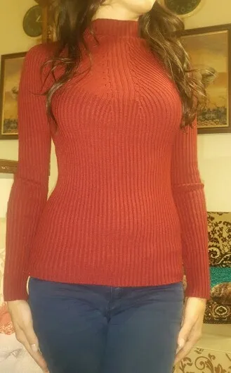 OHCLOTHING Мода осень зима свитера высокоэластичный облешающий теплый плотный джемпер женский элегантный вязаный пуловер