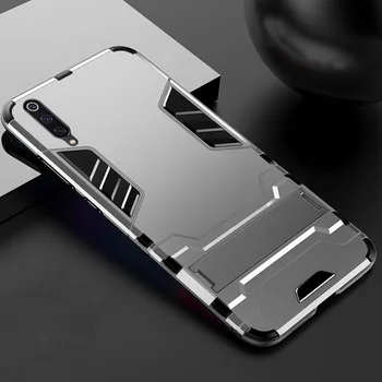 

1000PCS Stand Armor Holder Case For Xiaomi Mi9 SE Mi8 Lite Mi 9T Pro A1 A2 F1 Max 3 Mix 2S Hybrid TPU+Hard PC ShockProof Cover
