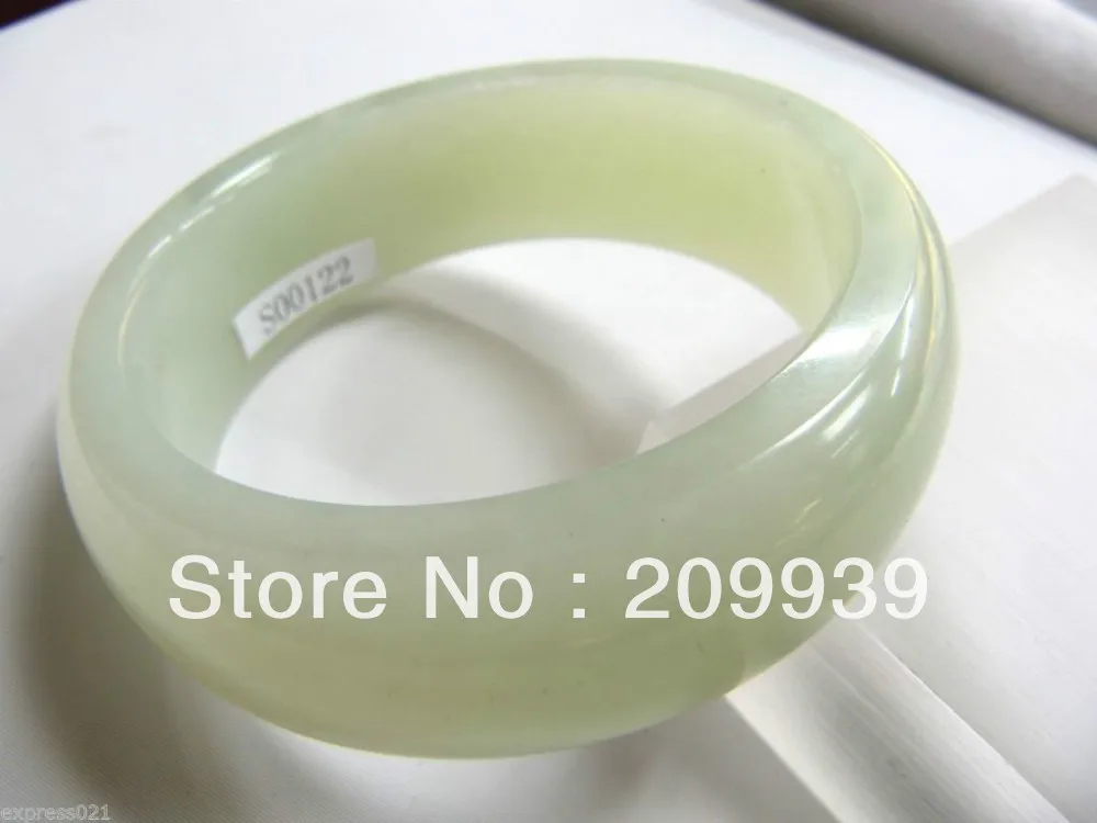 

huij 00382 100% NATURAL CHINESE FAT HETIAN JADE BANGLE/INNER DIAMETER