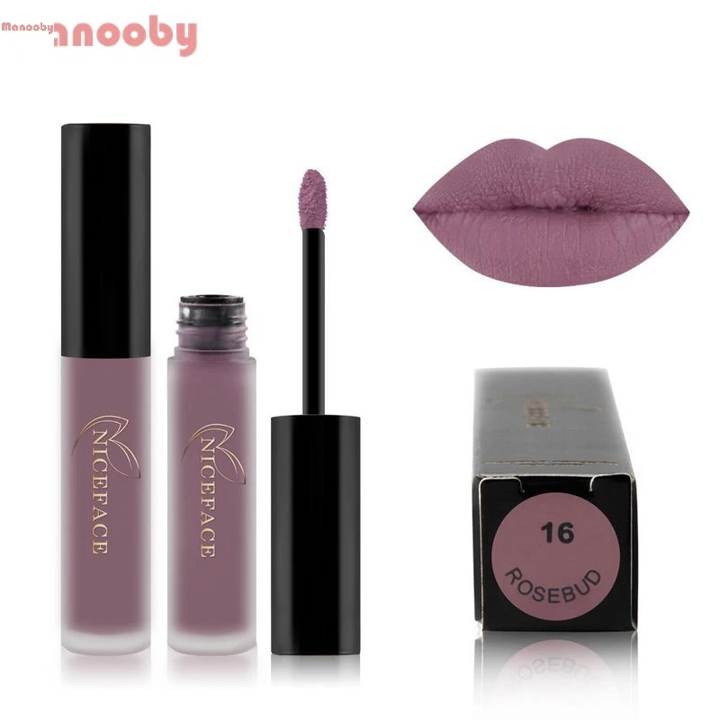 

Manooby 30 Colors Liquid Lipstick Batom Lipgloss Makeup High Pigment Lip Tint Gloss Long Lasting Moisturizer Levre