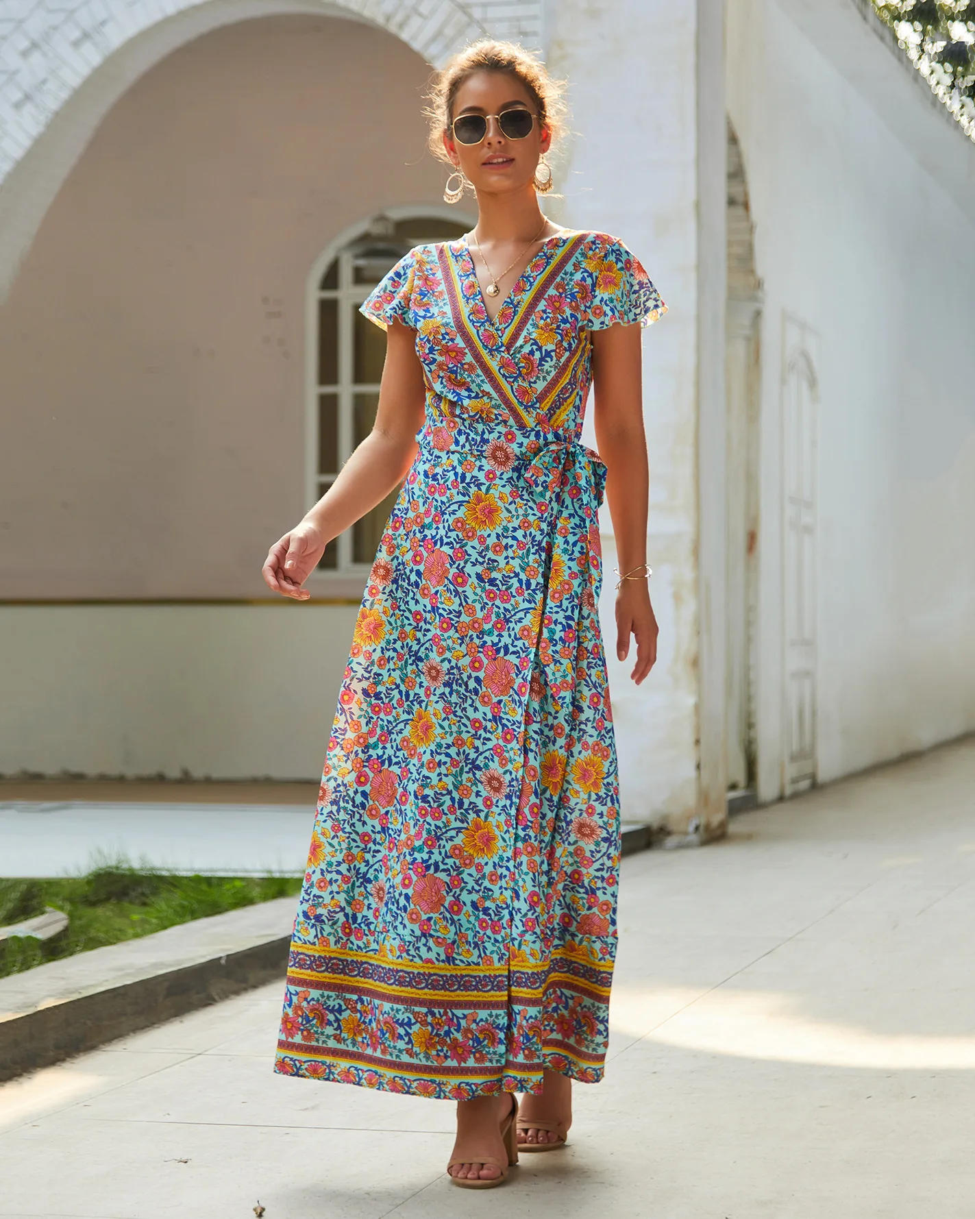 

Bohemian Summer Dress Women 2019 Robe Femme Long Beach Maxi Dress Vestidos de festa Plus Size Casual Party Dresses Vestido mujer
