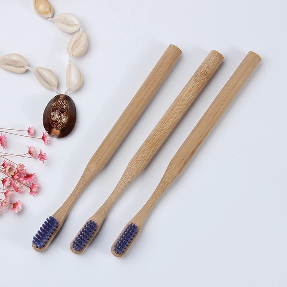 Прямая поставка 2 шт Мягкая зубная щетка с бамбуковой щетиной деревянной ручкой для взрослых зубная щетка персональный уход за полостью рта экологичный стоматологический подарок