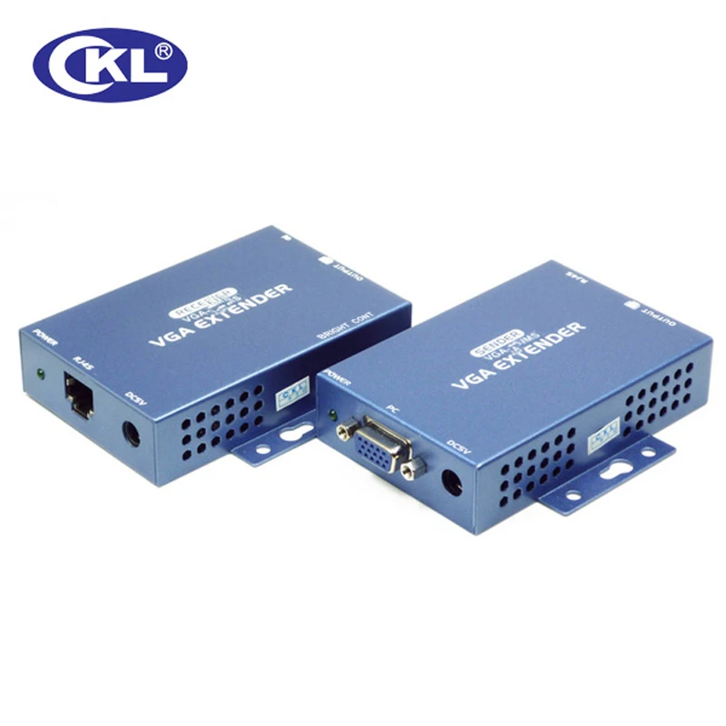 CKL 100/150/300 м VGA аудиоудлинитель над Cat5e с 1,5 м кабель Поддержка VGA, SVGA, XGA, SXGA и Multisync мониторы металлический