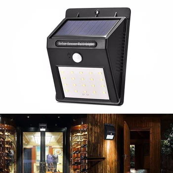 

High Quality Led Solar Lamp Outdoor Waterproof Exterior Security Light LED Solar Garden Lights Wholesale and Free Shipping