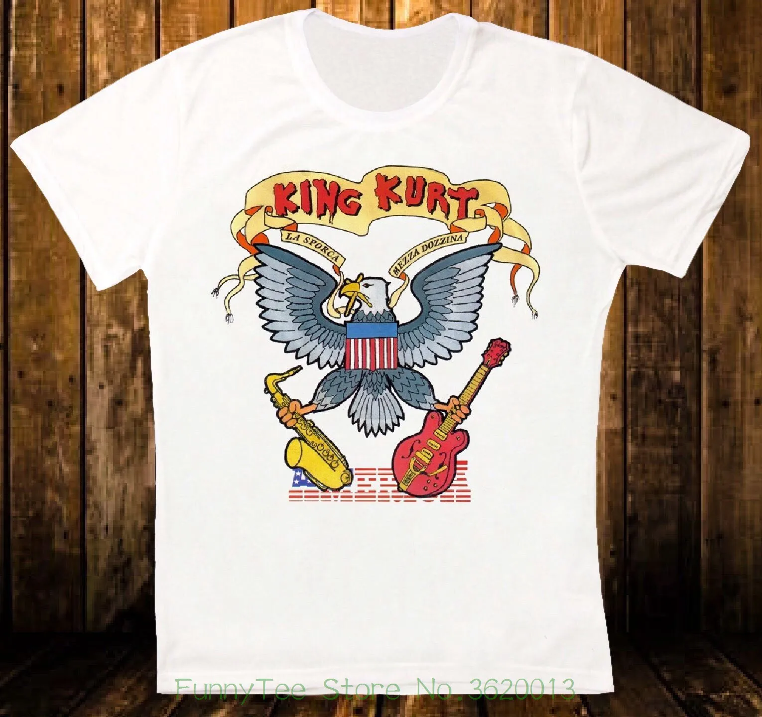

K Nig Kurt America 86 Uk Psychobilly Band Rock Retro Hipster Unisex - T-shirt 1198