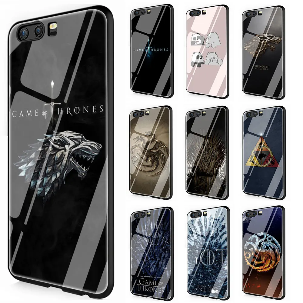 

The game of the thrones Tempered Glass Cover Case for Huawei P10 P20 30 Mate 20 Honor 9 10 Lite Pro 7A 8X P Smart