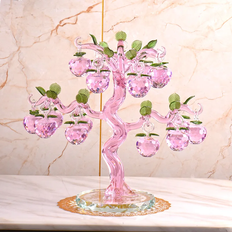 

Crystal Apple Tree Apple Feng Shui Crafts Home Decoration Figurines Christmas New Year Gifts Wedding Gifts Commemorative Decorat