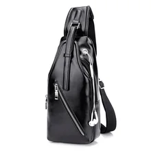 Suonayi Бизнес из искусственной кожи Для мужчин груди пакет один плечевой ремень обратно мешок Сумки через плечо для сумка слинг Back Pack Путешествия