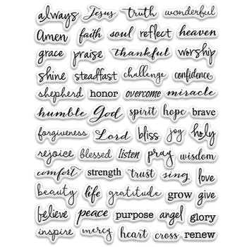 

Spiritual Snippets Transparent Clear Silicone Stamp/Seal for DIY scrapbooking/photo album Decorative clear stamp sheets FXL177