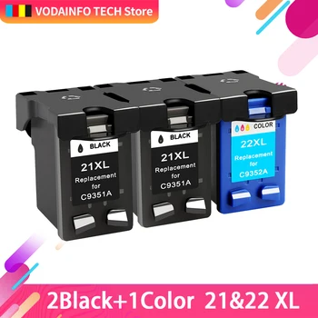 

QSYRAINBOW 21 22 XL Compatible Ink Cartridge Replacement for HP 21 22 21XL 22XL HP21 Deskjet F2180 F2280 F4180 F2200 F380