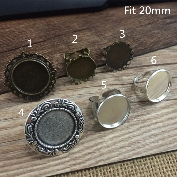 30 шт./лот/, разные цвета, регулируемые кольца 20 мм