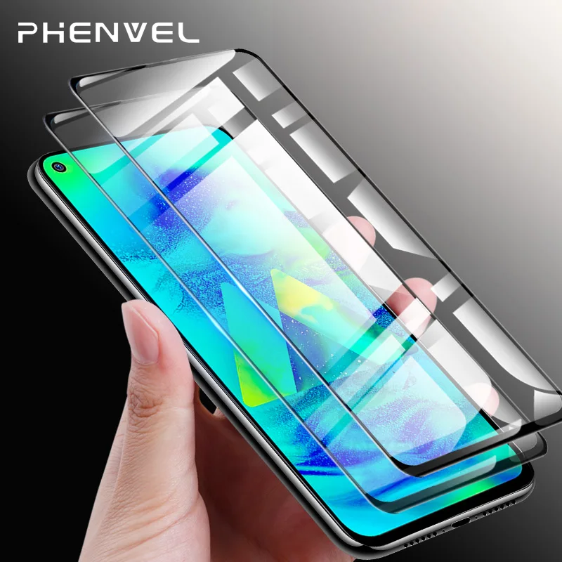 

2pcs Screen Protector For Samsung A80 M40 9H 2.5D Protective Glass for Samsung Galaxy M30 A90 A20 M10 A9 2018 Tempered glass