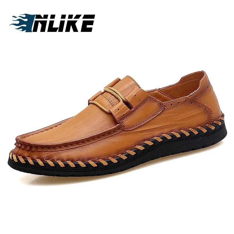 

INLIKE Men Big Size Breathable Men Casual Shoes Business Shoes Fashion Doug Shoes Man Shoes Leather Genuine