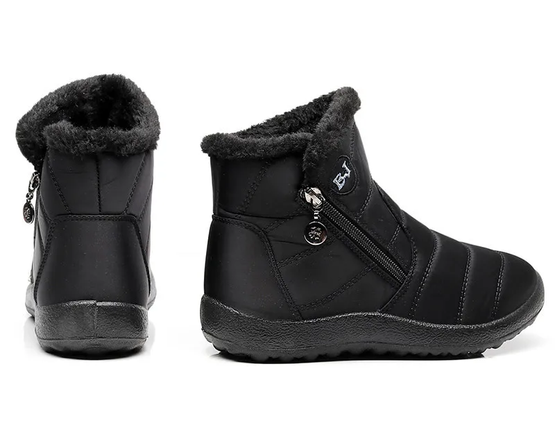 TIMETANG2018 Winter Shoes Woman Snow Boots With Plush Inside Botas Mujer Waterproof Plus Size 43 Winter Boots Female BootiesE229