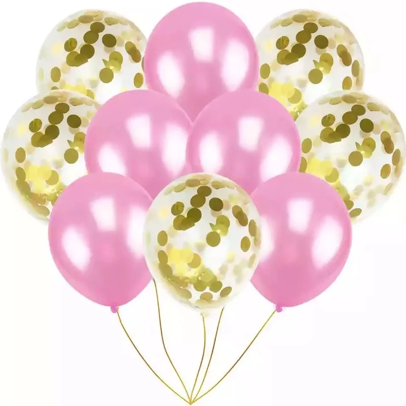 

12pcs/lot colorful Latex combination Ballon Birthday Party Decoration Kids Party Favors Inflatable Confetti Balloon Ball