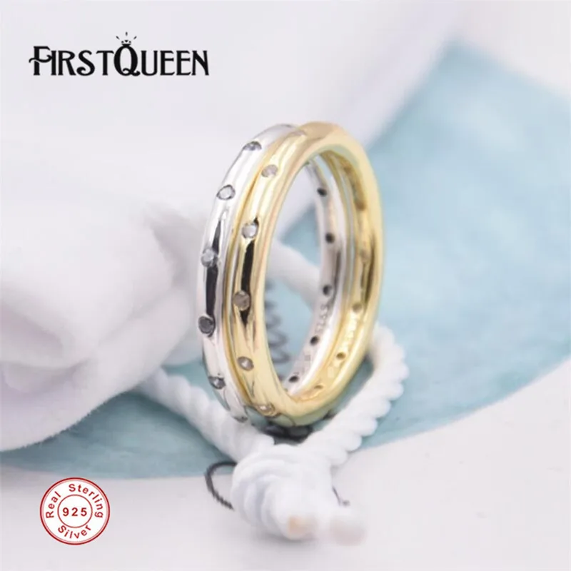 Firstqueen стерлингового серебра 925 Радиант Teardrop кольцо, ясно CZ Винтаж кольцо плата 925 Кольца для Для женщин anillos Ювелирные украшения