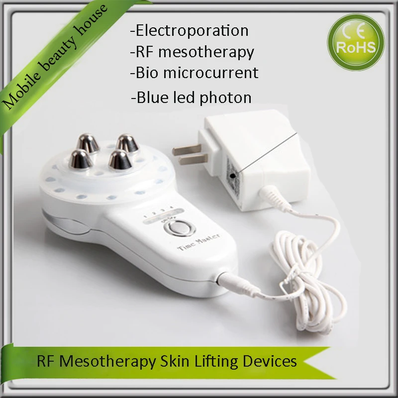 Мини RF Электропорация мезотерапия подтяжка кожи биомикроток Акне на лице лечение тела для разглаживания кожи устройства для красоты