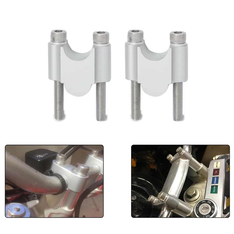 

Motorcycle Handlebar Riser Kit 7/8 Inch Universal Bar Clamps 22Mm For Bmw Suzuki Honda Yamaha Atv Scooter 30Mm Rise Motorcycle