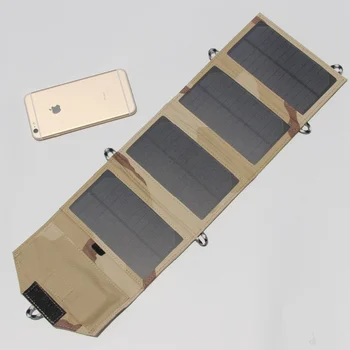 

BUHESHUI Solar Panel Battery Charger Foldable Solar Charger Bag Solar Pack 7Watt USB Output Free Shipping