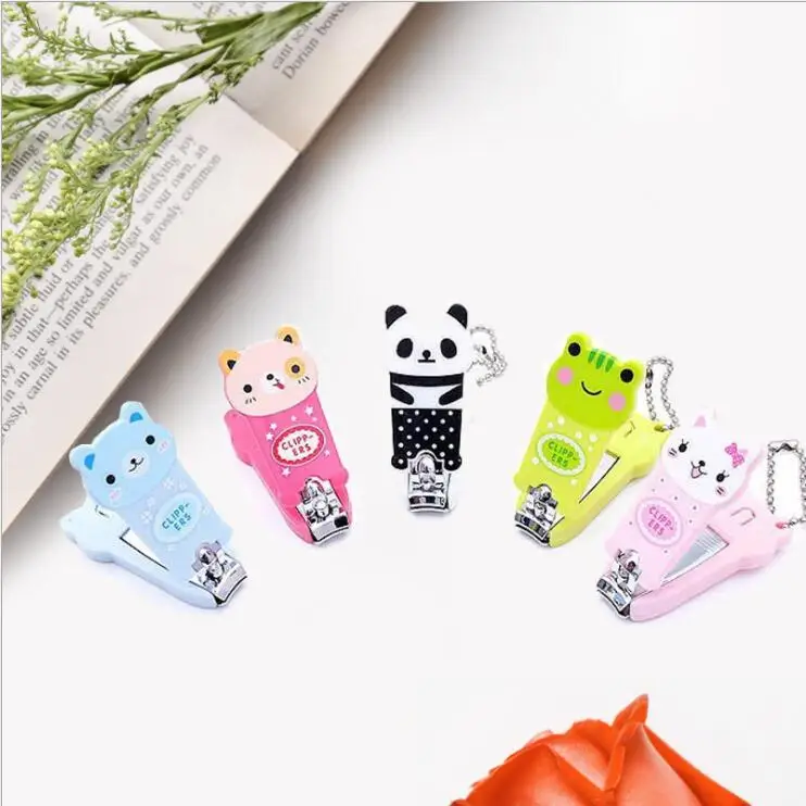 

1Pcs Cute Cartoon Animal Nail Clippers Cutter Trimmer Nail Scissors Manicure Pedicure Manicure Nail Care Tools Key Pendant