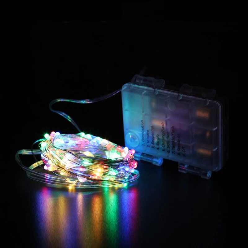 5/10M Waterproof Remote Control Fairy Lights AA Battery LED Lights Decoration 8 Mode Timer String Silver Wire Christmas Lighting 5/10M Waterproof Remote Control Fairy Lights AA Battery LED Lights Decoration 8 Mode Timer String Silver Wire Christmas Lighting