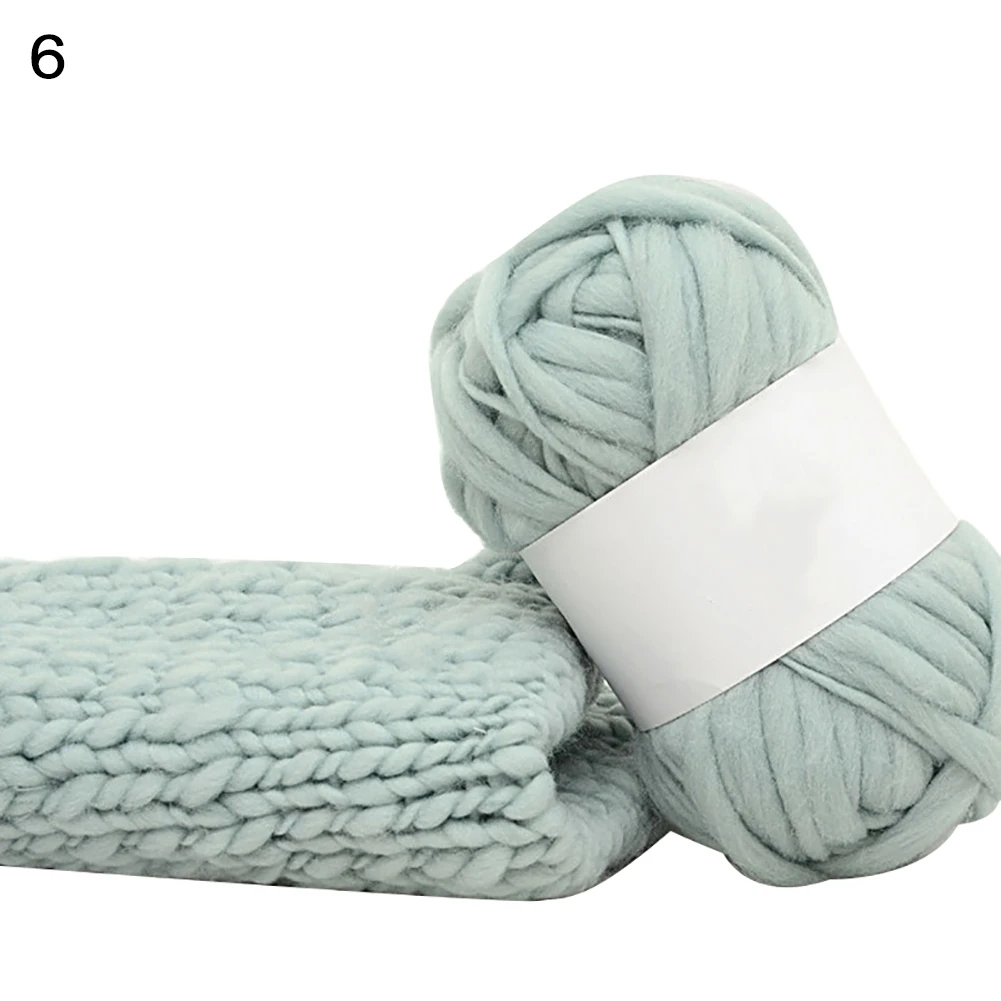 Неровный толстый вязаный шарф шапка шерстяная пряжа реквизит для фотосъемки DIY шитье одежды и ткань - Цвет: 6