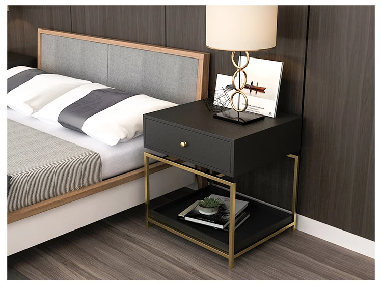 Модный прикроватный Современный Железный шкаф для спальни в скандинавском стиле