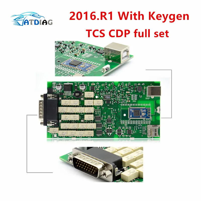 

Green relays Single Board PCB new vci With bluetooth 2015.R3/2016.R0 version on cd with carton box TCS CDP PRO ship free