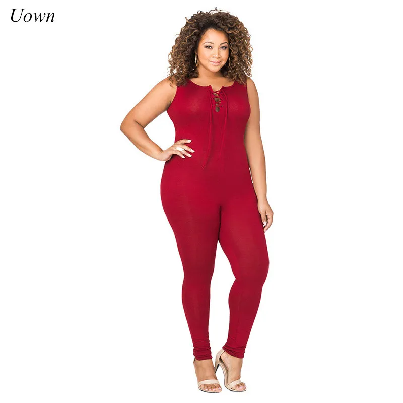 one piece pants romper plus size