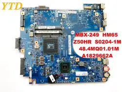 Оригинальный Для SONY MBX-249 материнская плата для ноутбука HM65 Z50HR S0204-1M 48.4MQ01.01M A1829662A испытанное хорошее Бесплатная доставка разъемы