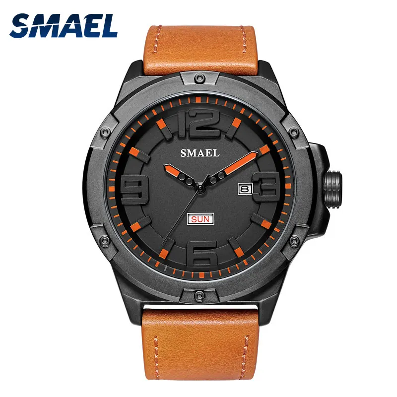 

Men Watches Big Dial Casual Alloy Analog Digital Men's Wristwatch Sports Waterproof relogio 1313 Quatz Watches Leather Bracelet