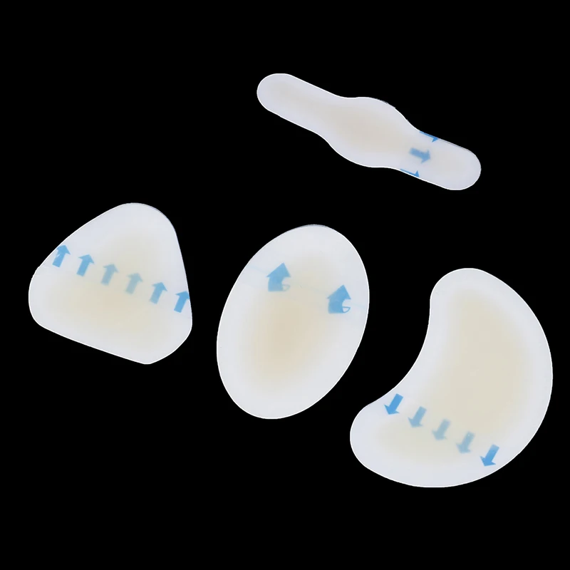 Heel Anti-wearing Heel Sticker Adhesive Hydrocolloid Gel Blister Plaster Pedicure Patch Silicone Gel Soft Sticker 4pcs/set shoe repair patches shoe repair patch shoe repair stickers shoe stickers